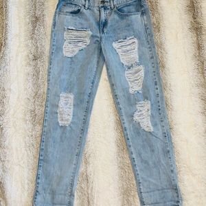 Forever 21 distressed jeans